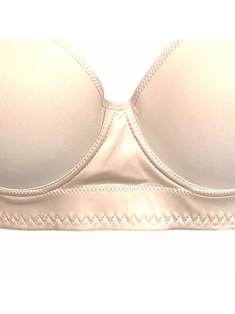 Back Smoothing Full Coverage Underwire Bra Beige Size 48-50E 8 Hook Closure New - Picture 5 of 9